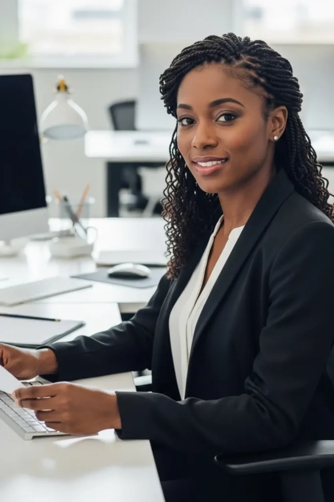 low-maintenance human crochet hair for corporate women