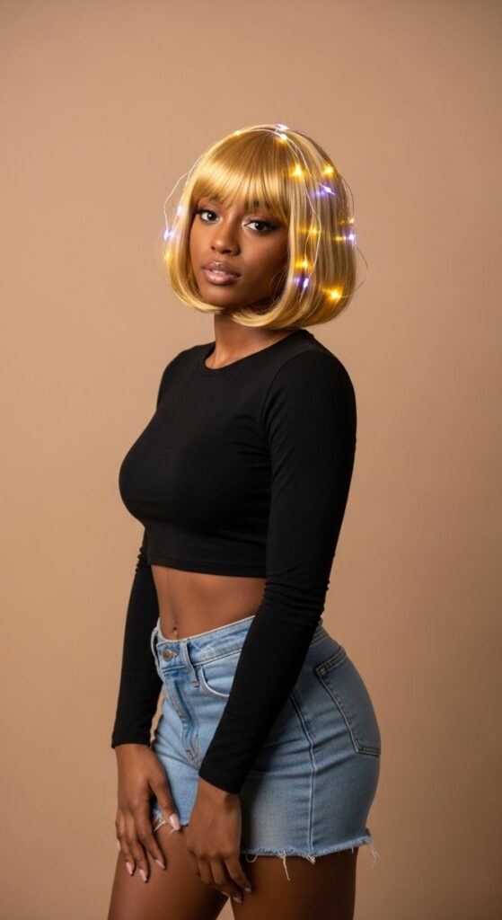 Sexy Lamp Glow Wig