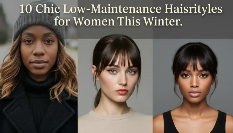 10 Chic Low-Maintenance Hairstyles for Women This Winter