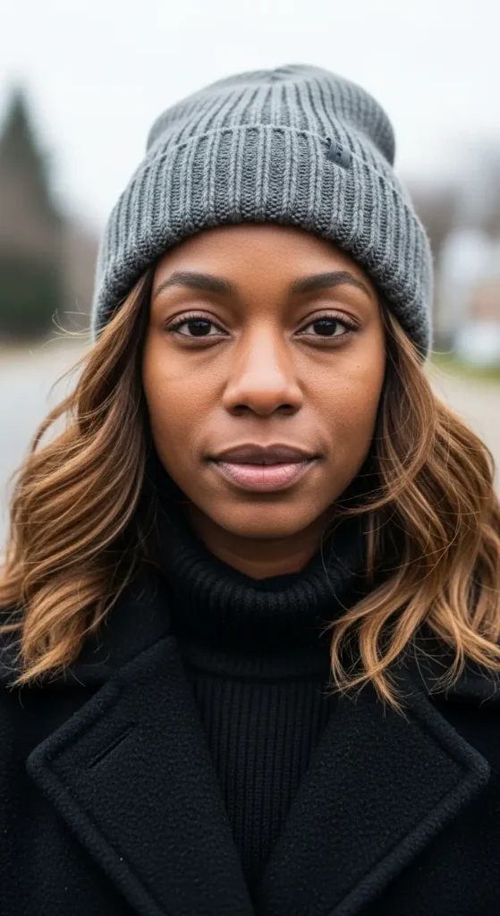 Loose Waves with Beanie