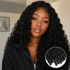 Burmese water curly hair for boho knotless braids
