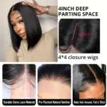4x4 Pre Plucked Lace Closure Wig Human Hair